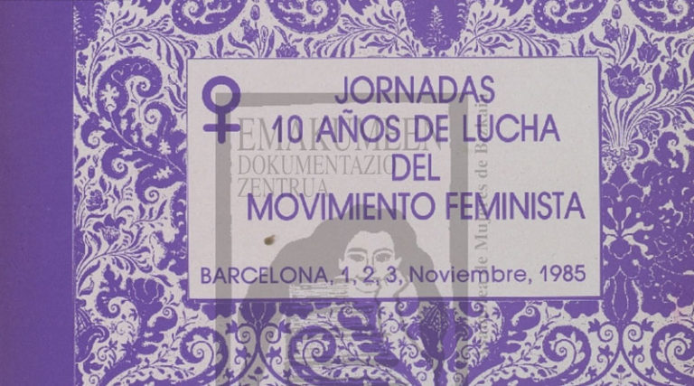 DOCUMENTO 📄 Jornadas 10 años de lucha del Movimiento Feminista (1985)