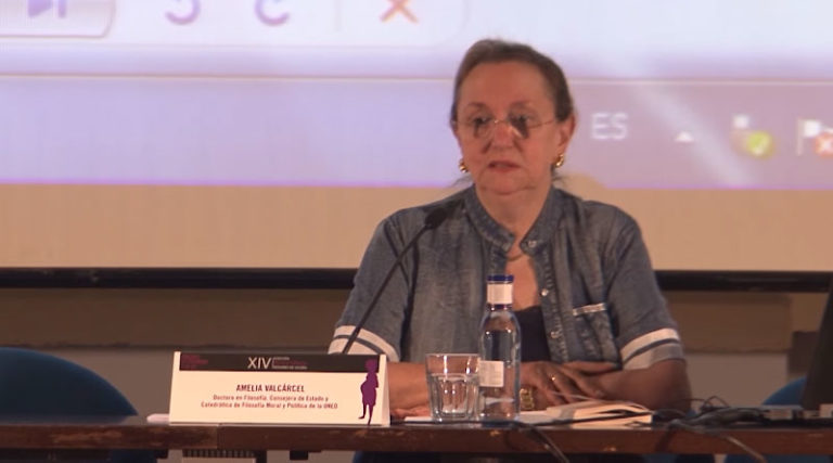 VIDEO ▶ Conferencia Amelia Valcárcel. ‘Maternidad: los números y los mitos’